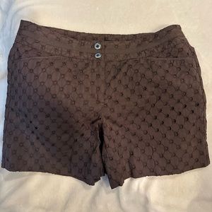 White House Black Market Brown Dress Shorts